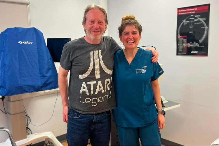 FutureMS participant with Georgia Andreopoulou, Research Physiotherapist 
