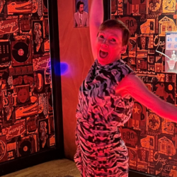 Picture of Pamela celebrating her 50th birthday