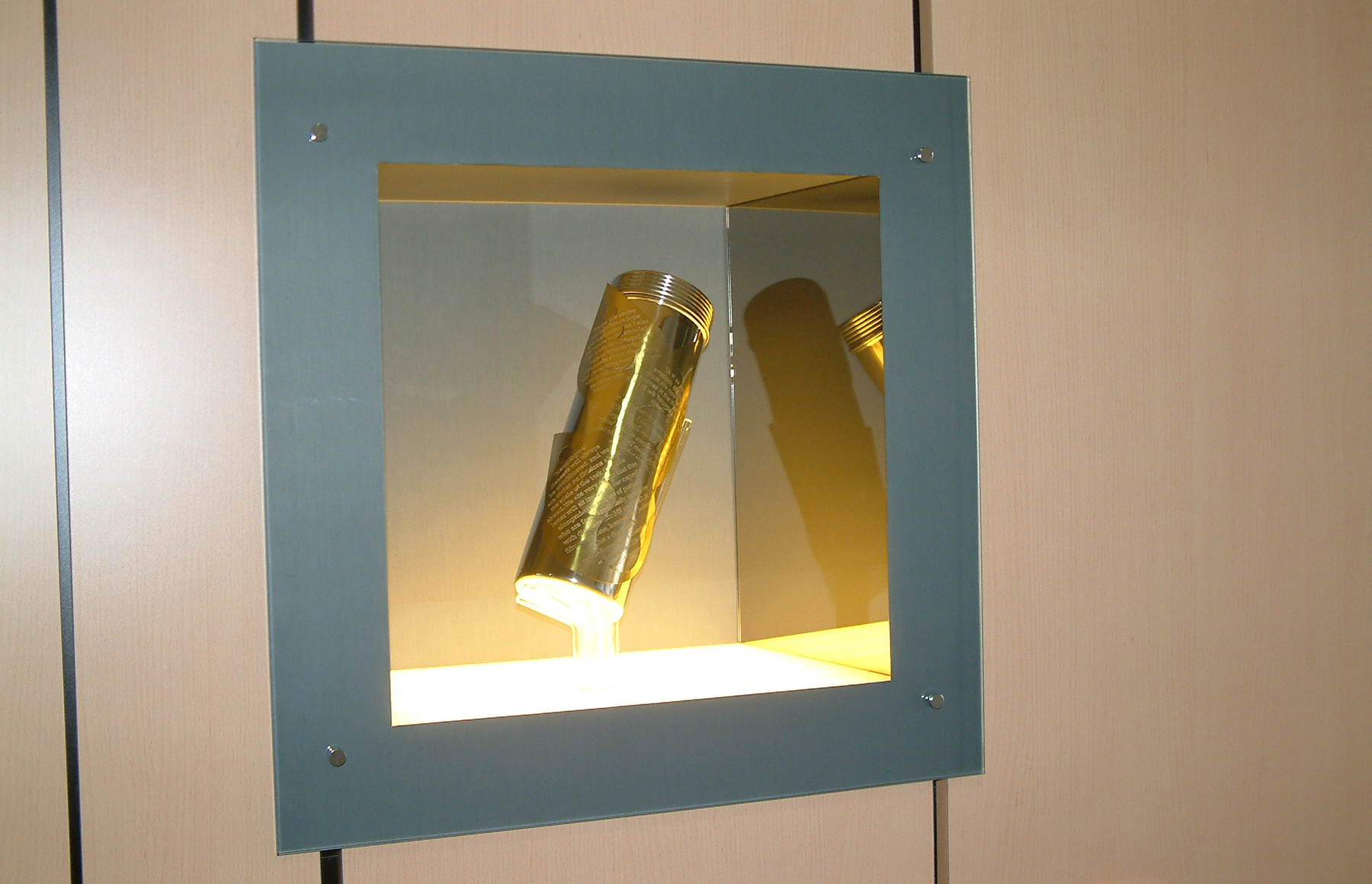 The Anne Rowling Clinic time capsule in its display case